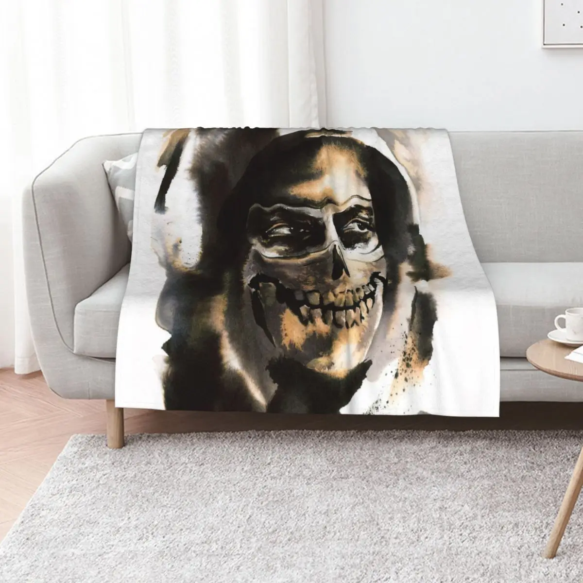 

Simon Ghost Riley in MW2 Throw Blanket Moving Extra Large Throw Sofa Quilt Decorative Sofa Blankets