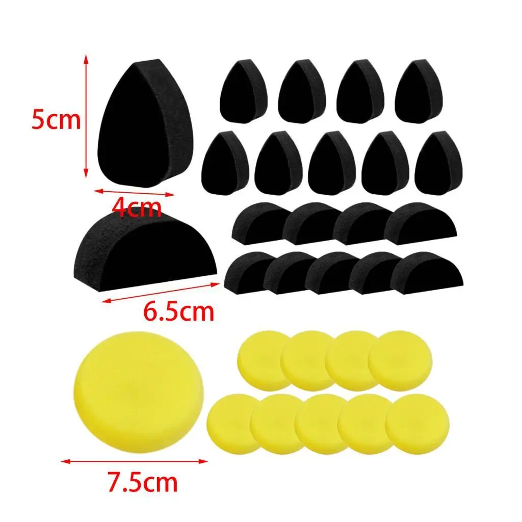 Soft High Density Face Paint Sponges Reusable Body Painting Tools Set for Face and Body Art Work Makeup Kit Halloween Craft