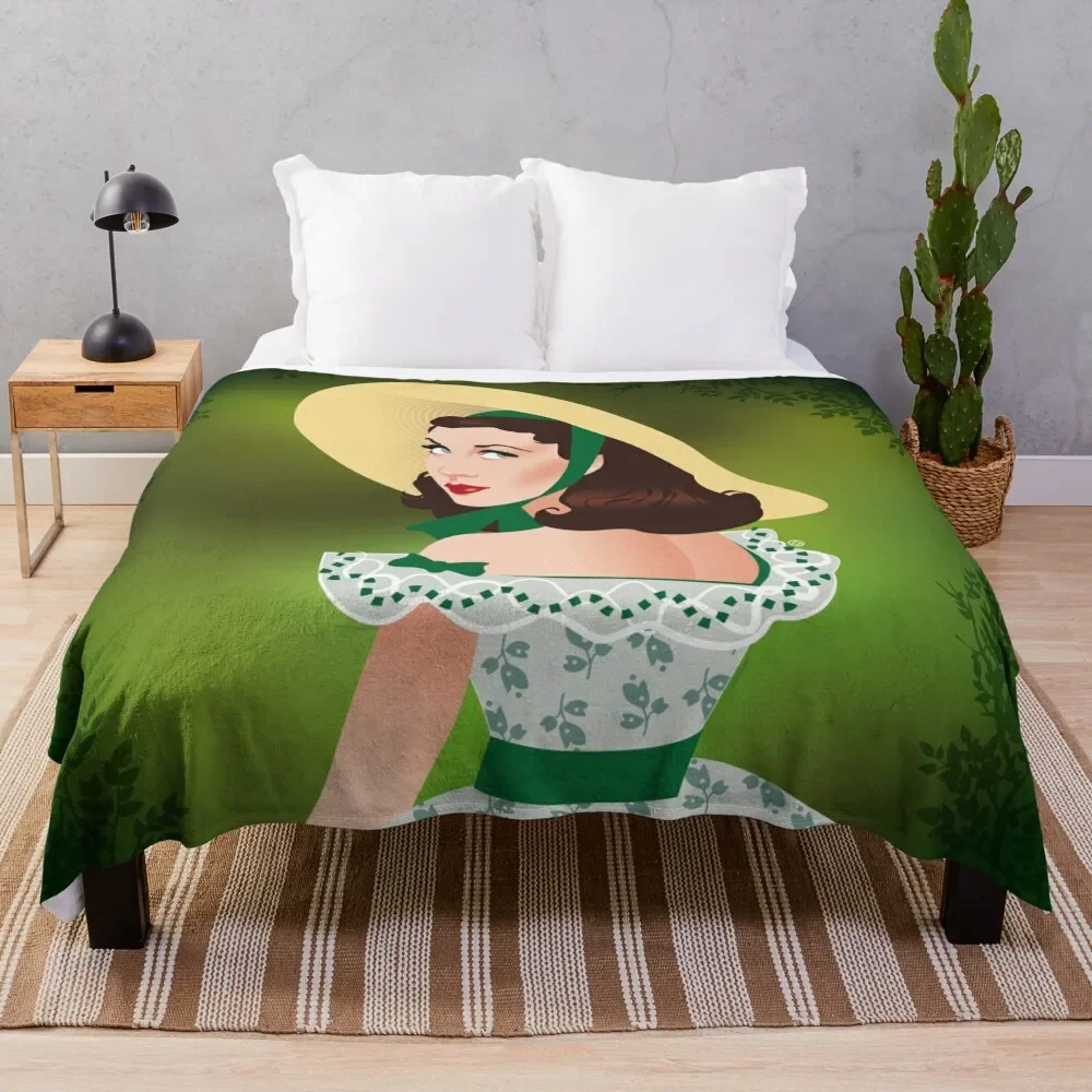 

Scarlett O'Hara Throw Blanket Decorative Soft Throw Blanket for Couch Sofa