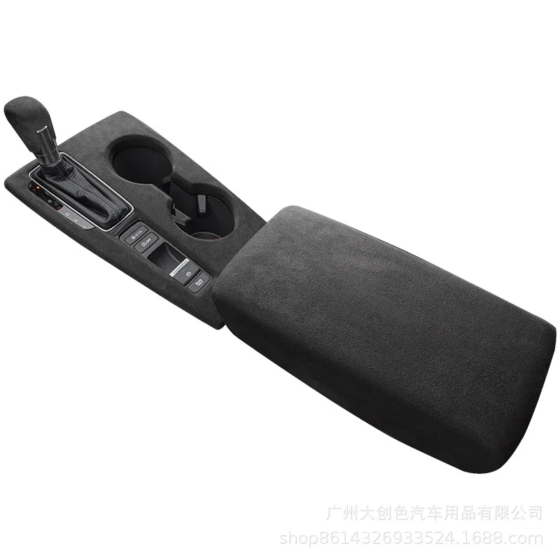 For Honda Generation 11 Civic Integra 22 23 24 Suede Car Interior Armrest Box Lid Gear Knob Protective Sleeve Shift Panel Frame