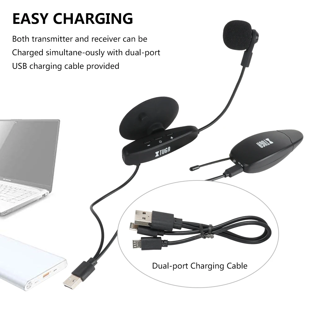 Dieci articoli Microfono a condensatore per sassofono wireless UHF orchestrale serie TLF Xtuga KX per uso di strumenti
