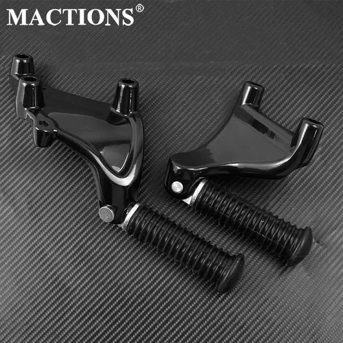 Reposapiés CNC negros para motocicleta, reposapiés traseros, soporte de estriberas para pasajero para Harley Sportster XL883 XL1200 XL48 2014-2021 2022