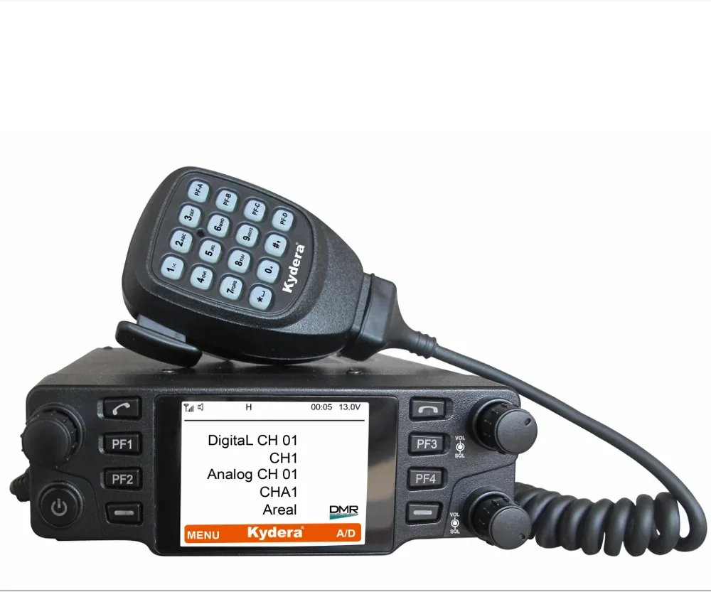 Long Distance High Pwer 40W Kydera DMR 200 Mile Walkie Talkie & Digital Mobile Radio With Gps CDM-550H