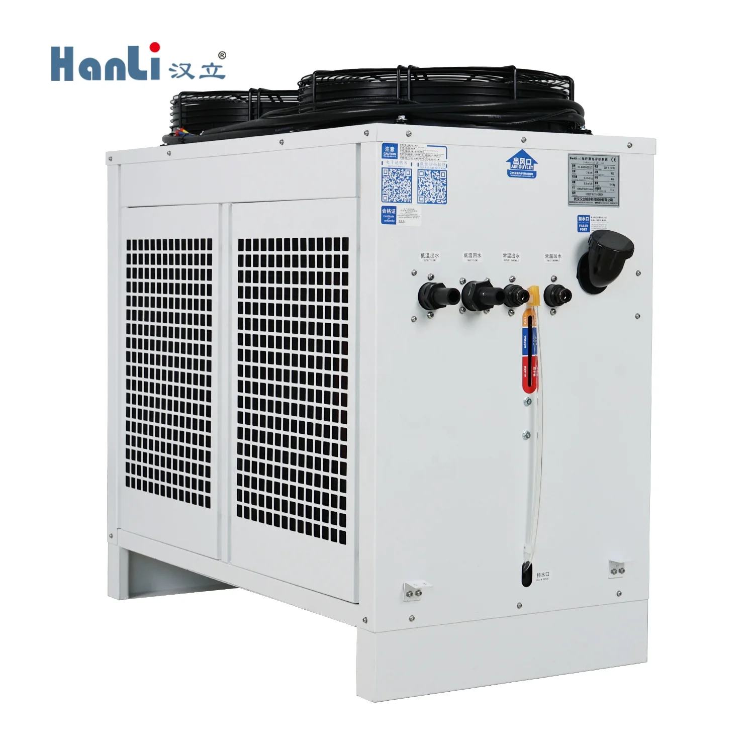 

Hanli 6kw 220V High-Accuracy Industrial Cooling Machine Air Cooled Water Chiller Pump Dual Cooling Circuits for Fiber