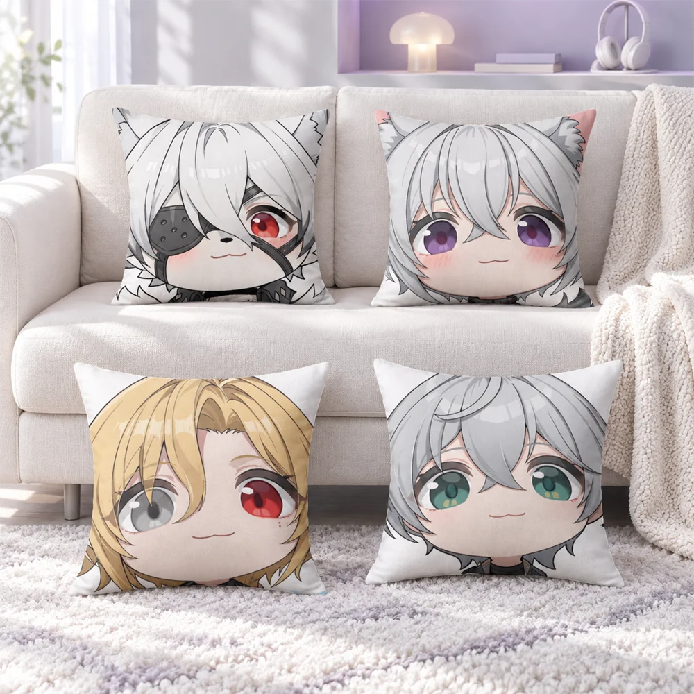 Von Lycaon Seth Lowell ZZZ Cushion Cover Soft Short Plush Pillow Cases Hidden Zipper Cutecore Sofa Bedroom Home Decor Gift