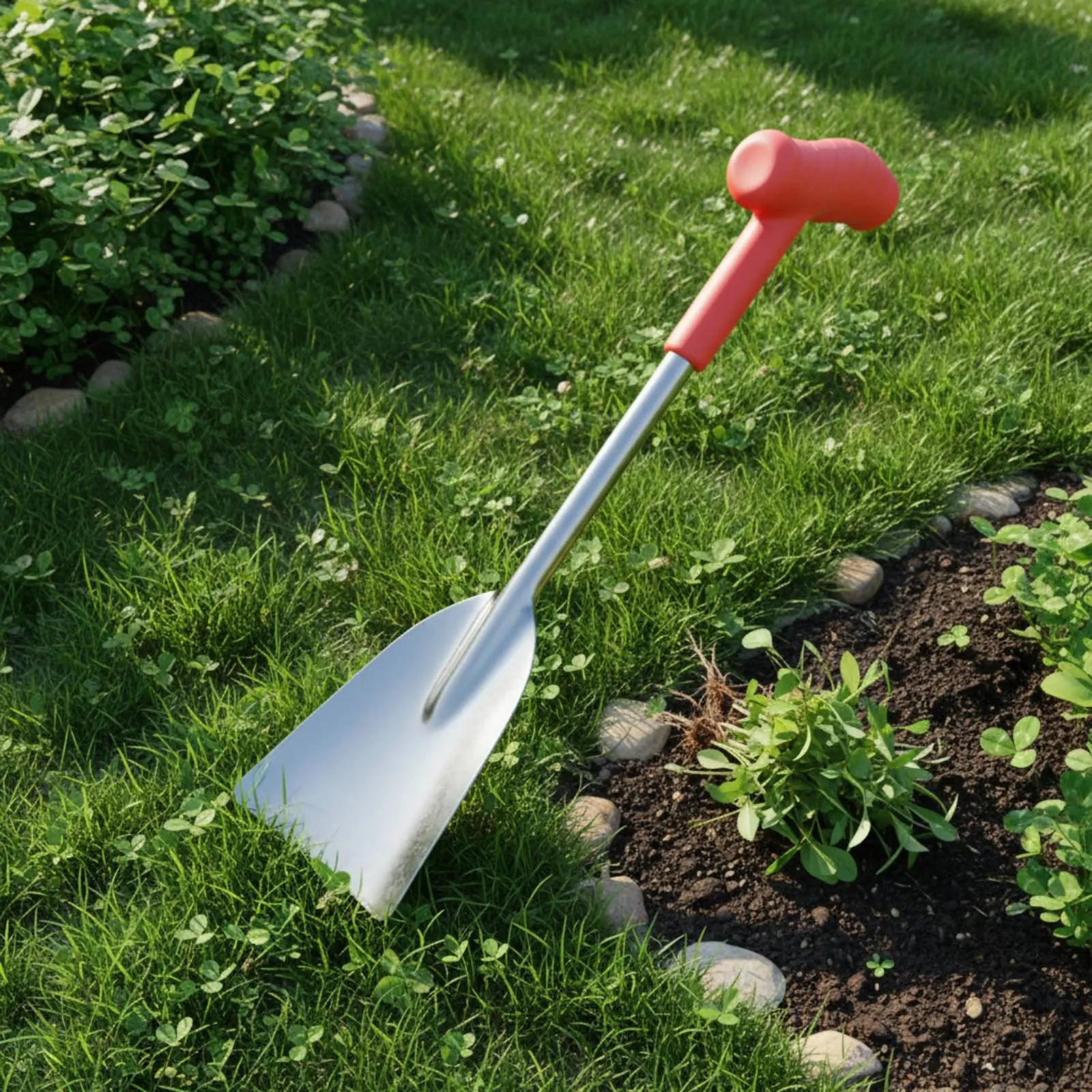 2 Pieces Garlic Digger Shovel Easy to Excavate Sharp Digging Trowel Unwanted Plants Removal Spade for Farm