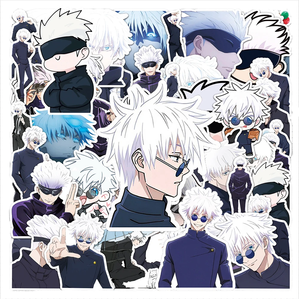 Phone Cases Jujutsu Kaisen - 10/30/50 قطعة ملصقات جوجو ساتورو من