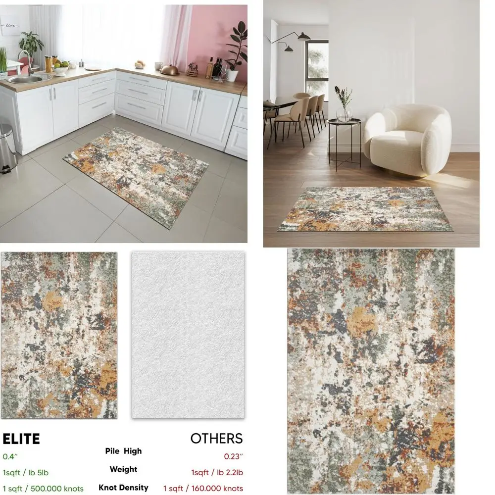 

Абстрактные коврики 3x5 — не осыпающиеся, современный дизайн для кухни, гостиной, спальни, столовой, прихожей — подходит для вар