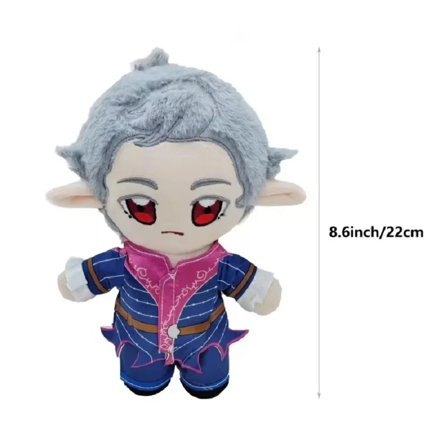 Astarion bambola di peluche da 8,6 pollici gioco BG3 bambola di peluche morbida per appassionati di giochi e regali di Natale e compleanno per bambini