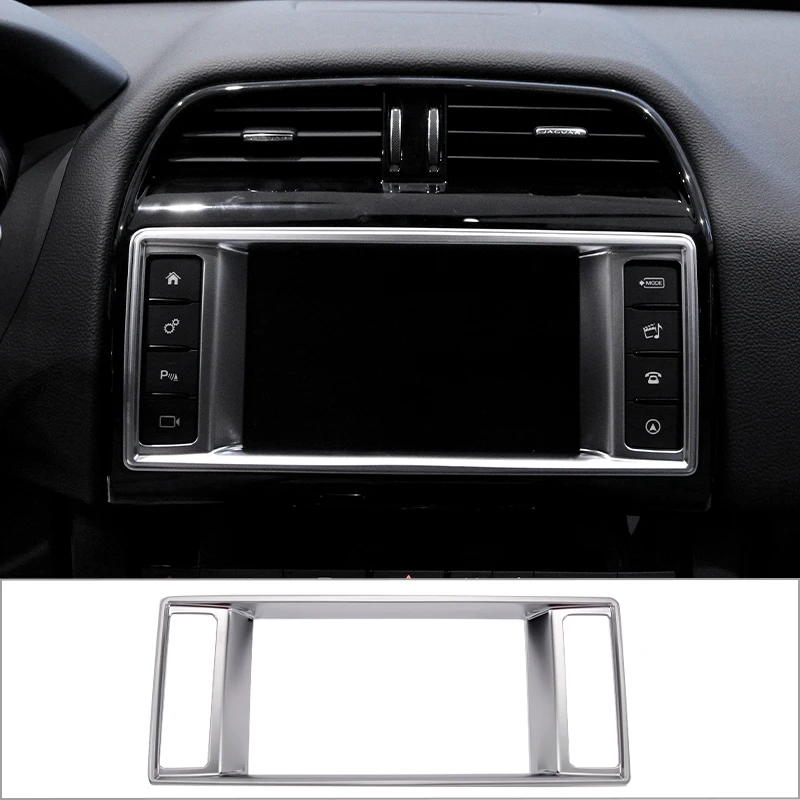 

Car Styling Console Navigation Frame Decorative Cover Trim For Jaguar F-Pace f pace X761 XE XEL X760 2015-2020 Auto Accessories