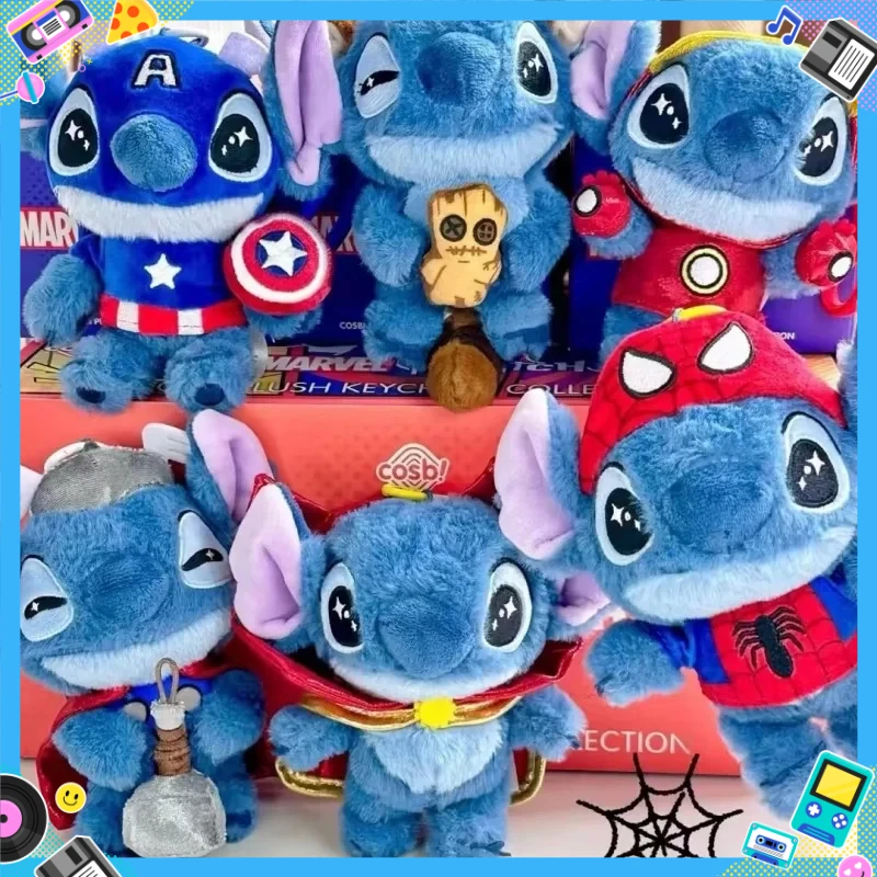 جديد حار لعبة غرزة كوسبي أفخم المفاتيح جمع صندوق أعمى ثور الرجل الحديدي الرجل العنكبوت أرقام لعب الاطفال هدايا مفاجأة عيد الميلاد