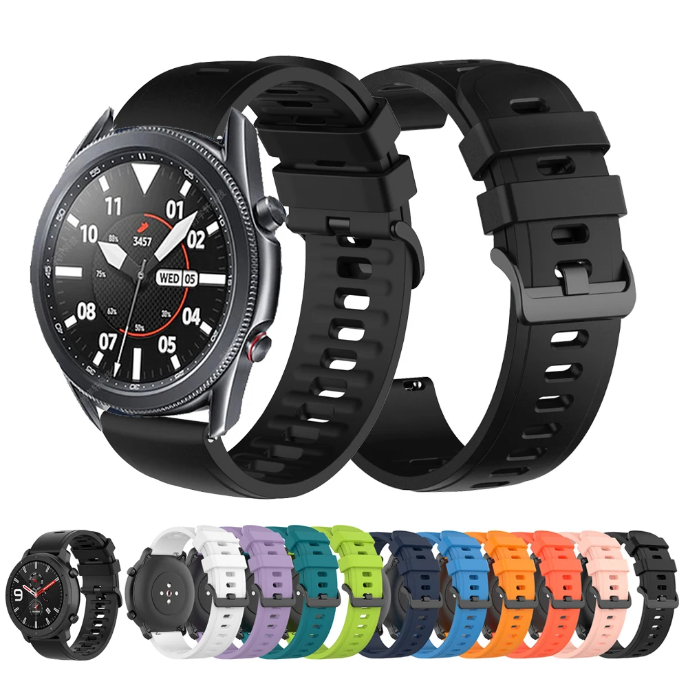 20mm 22mm Strap for Samsung Galaxy Watch 4 5 6 44mm 40mm 5 Pro Classic 42/46mm 43/47mm Band Active 2 Gear S3 Silicone Bracelet