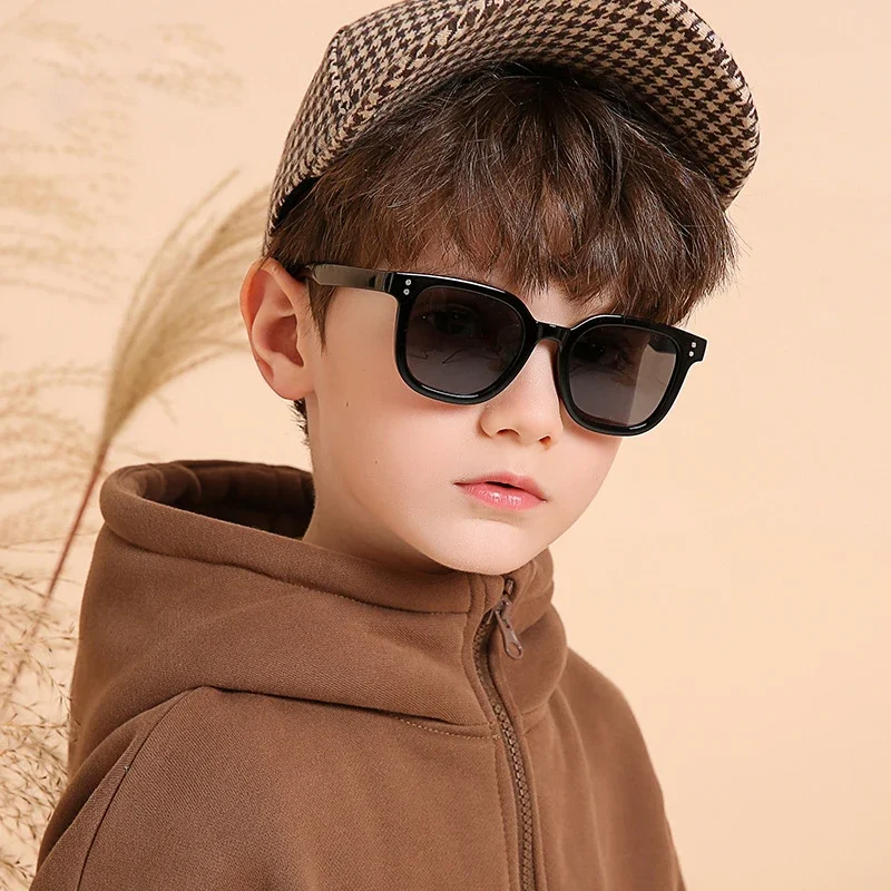 New Children Sunglasses Fashion Colorful Kid Sun Glasses Boy Girl Unisex Vintage square Goggle UV400