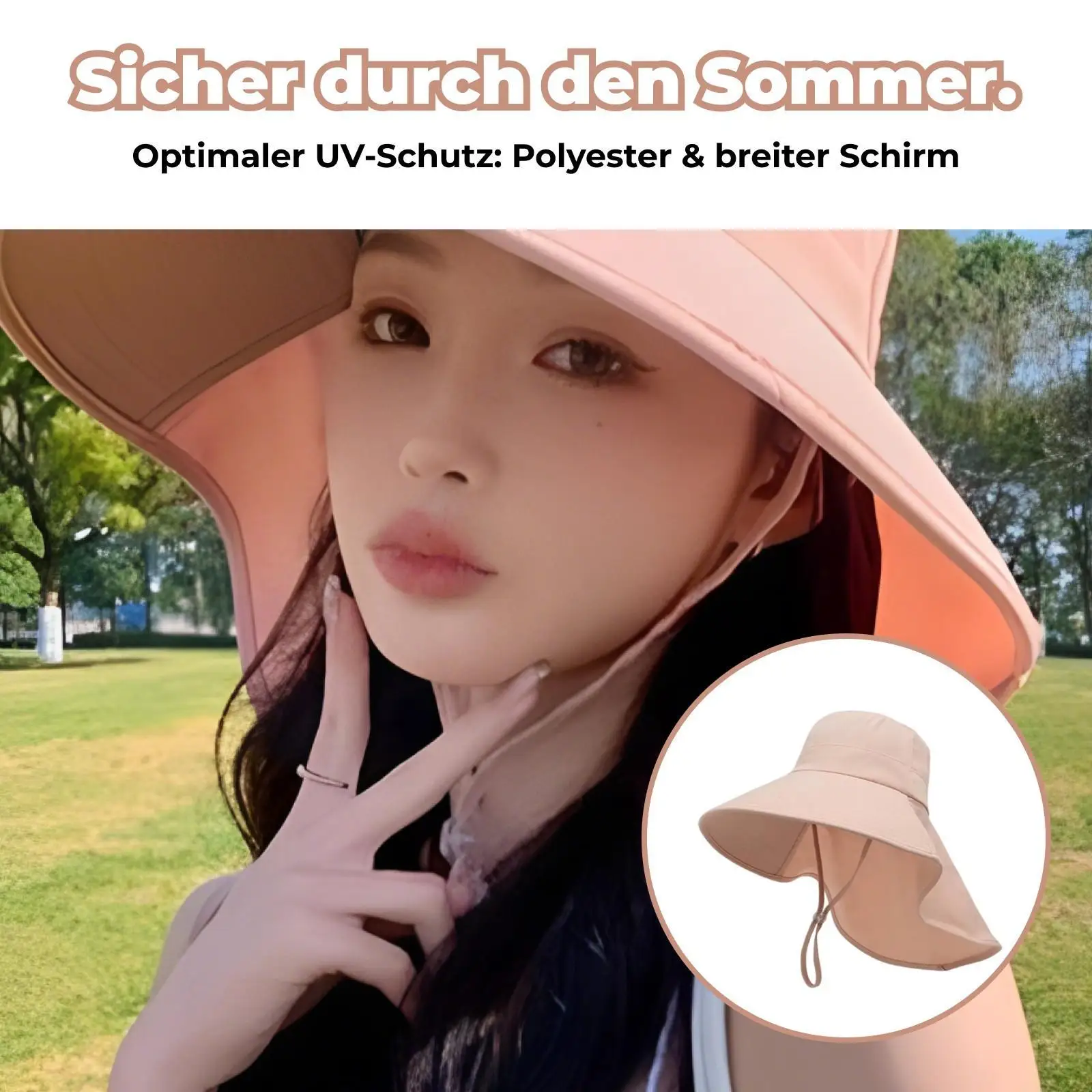 Fisherman Hat Large Brim Breathable Bucket Hat for Vocation Outdoor Walking