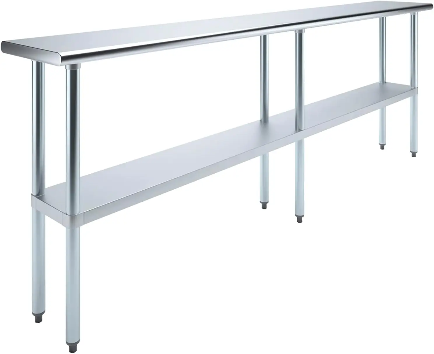 Stainless Steel Work Table Metal Utility 96" Long x 14" Deep