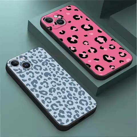 Silicone Phone Case for Samsung Galaxy S9 S8 Plus Note 20 Ultra Note 9 8 S10 Note 10 Plus creative leopard print Coque Cover