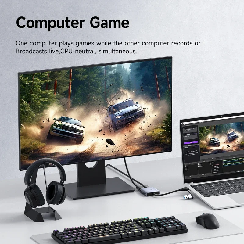 بطاقة التقاط الفيديو Hagibis Hdmi-متوافقة مع بطاقة تسجيل USB A/C 1080P مع حلقة 4K للتبديل Xbox Ps4/5 البث المباشر #4