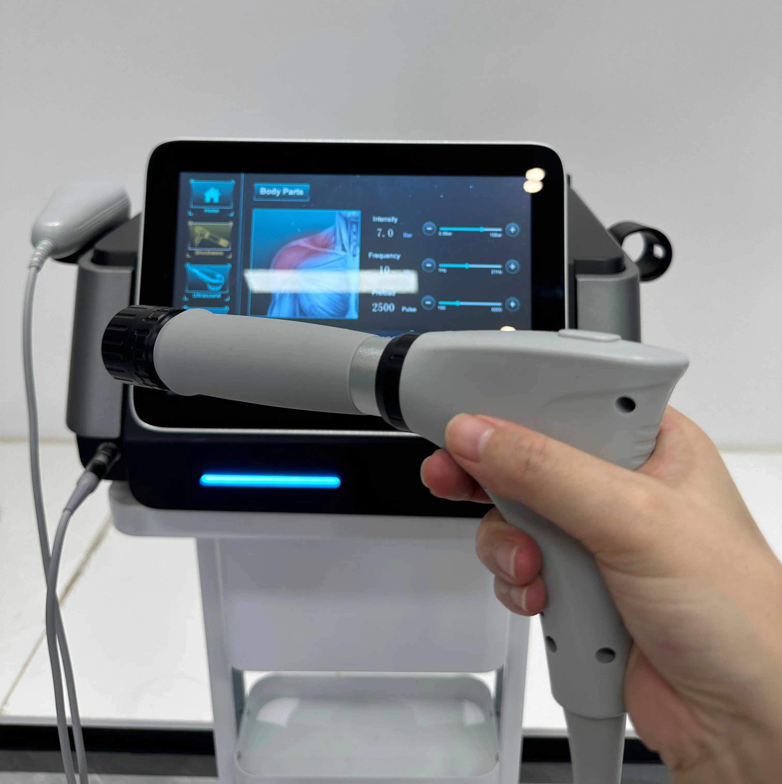 Newest 2 In 1 Shock Wave Therapy Ultrasound Physiotherapy Pain Relief Wave Physical Therapy Equipment CE