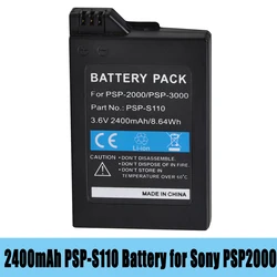 Bateria 2400 mAh PSP-S110 do Sony PSP-2000 PSP-3000 PSP2000 PSP 2000 3000 PlayStation przenośny pad akumulatory