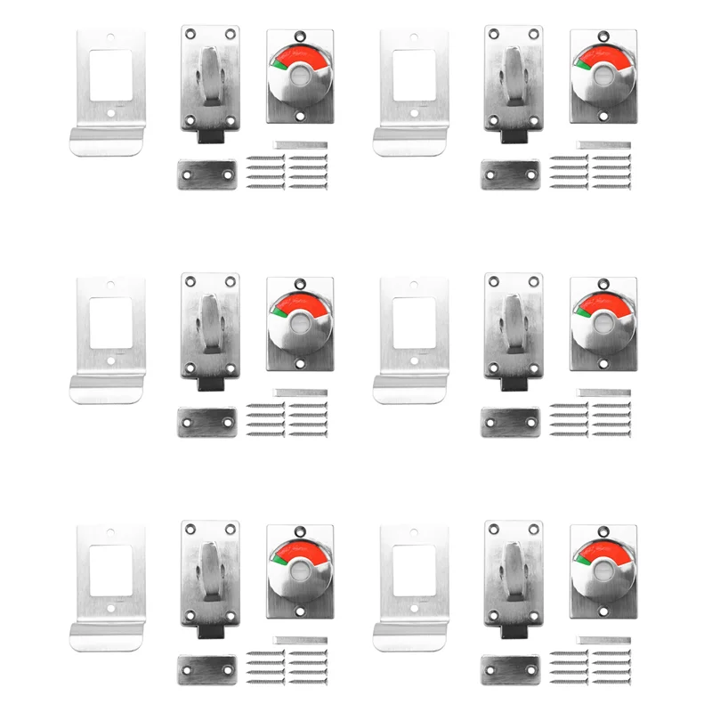 

A70P 6X Индикатор для ванной комнаты, туалета, туалета, конфиденциальности, засов, дверной замок, защелка, свободное занятие