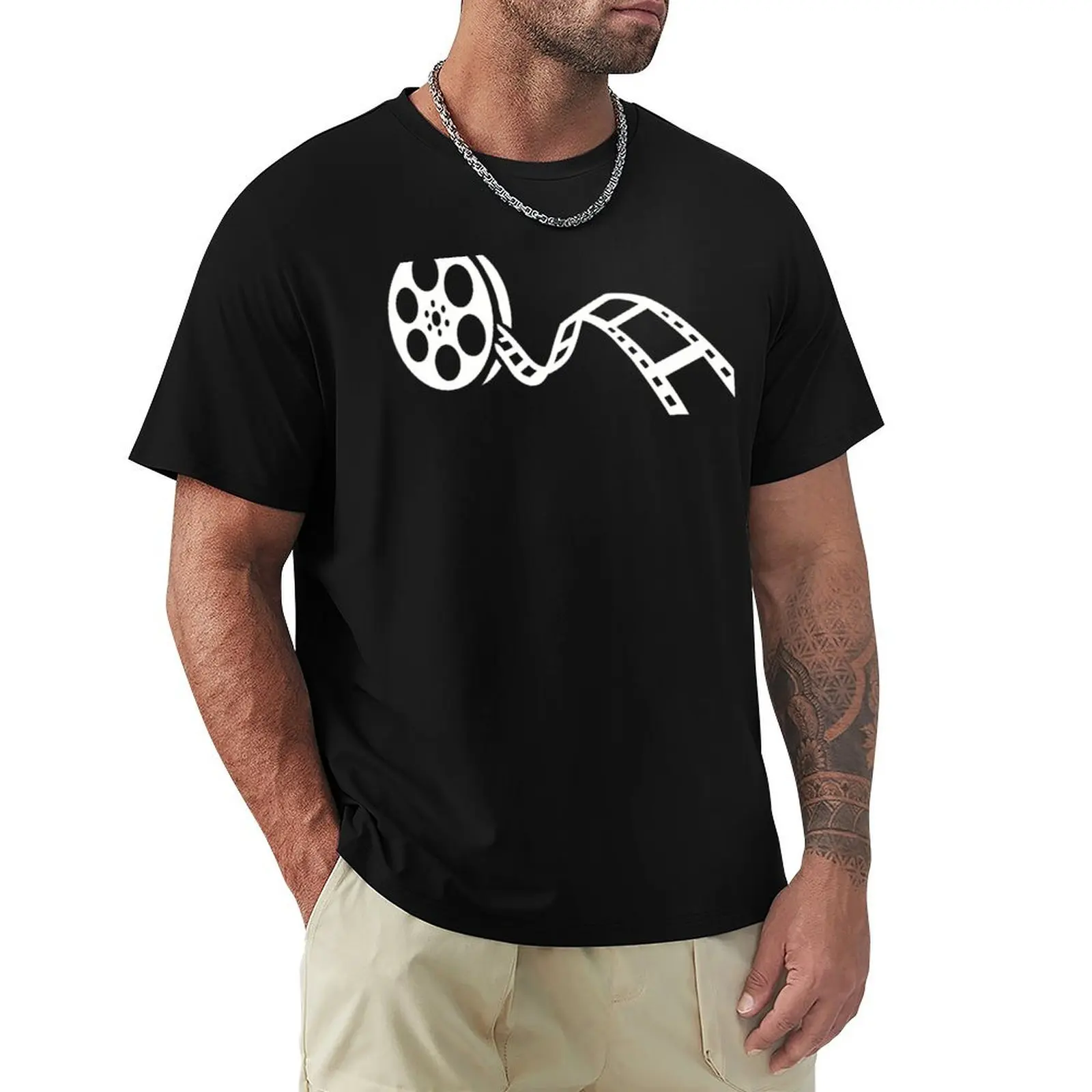 

Movie Film Reel T-Shirt cute tops Short sleeve tee T-shirts man shirts graphic tee men