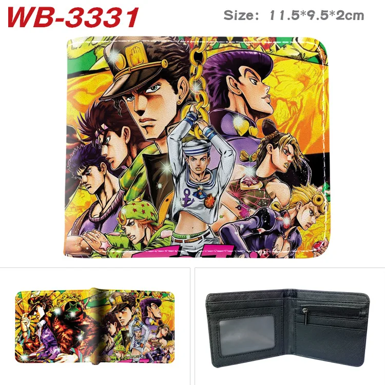 Jojo Ives Arre Adventure Anime Cartoon Portefeuille, Porte-monnaie avec porte-cartes