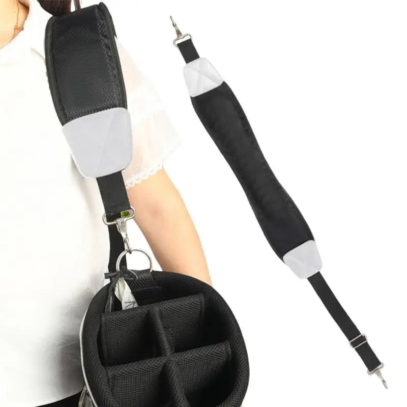 Golf Bag Single Shoulder Strap Adjustable Golf Bag Straps Sturdy Thick Pad Straps Single Padded Adjustable Straps Non-slip