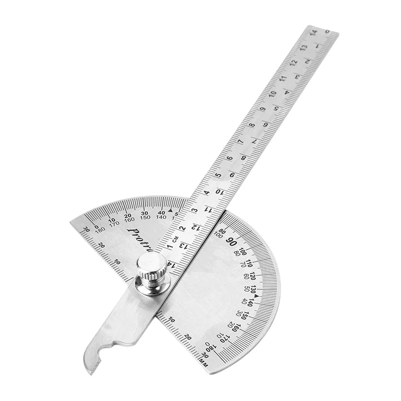 15cm 180 Degree Adjustable Protractor multifunction stainless steel angle ruler