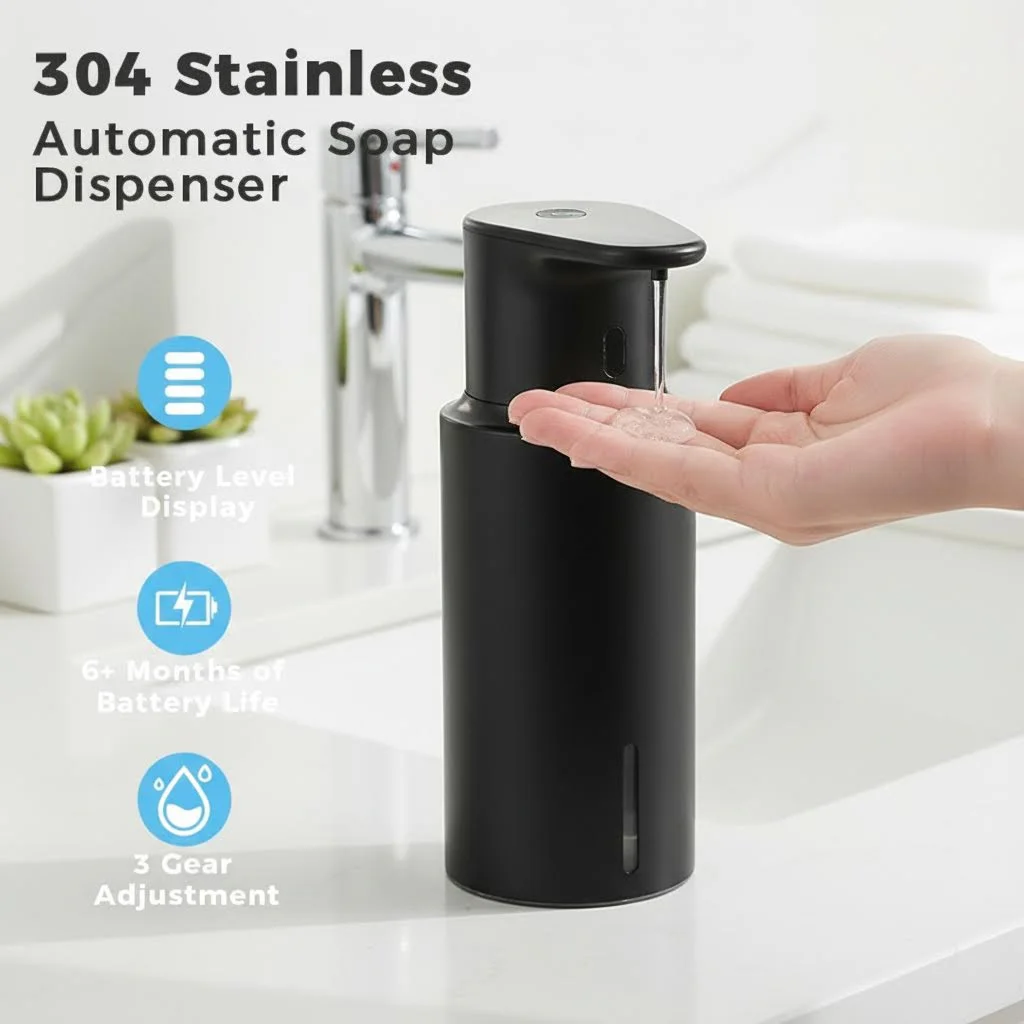 

Автоматический дозатор для мыла и дезинфицирующего средства для рук с датчиком, 480 мл, для ванной, кухни, мытья посуды