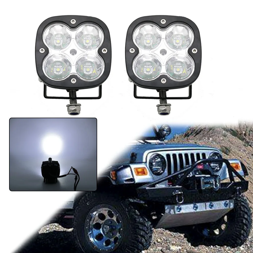 1/2pcs 40w 3Inch spot flood combo beam led work light Offroad Light Car Truck SUV ATV UTV UTE Led Driving Lights 12V 24V