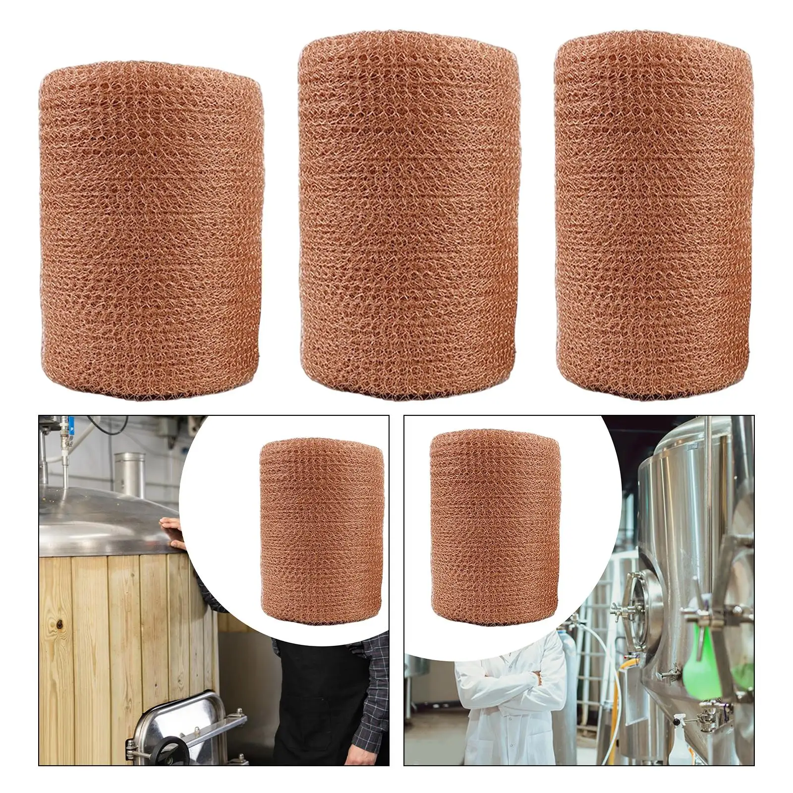 Woven Mesh Screen Copper Wire Mesh Sturdy Flexible Portable Professional Copper Screens Copper Mesh Screen for Home Gardening