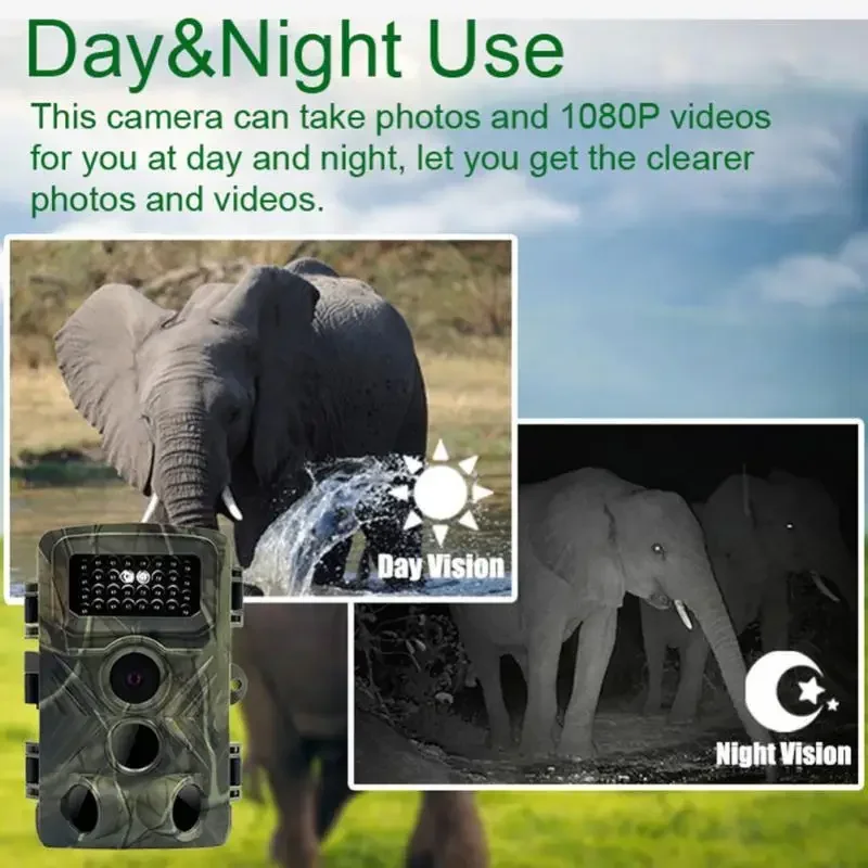 32MP 1080P Night Vision Trail Wildlife Camera  Multi-function Outdoor Hunting Cellular Mobile Hunting Cameras