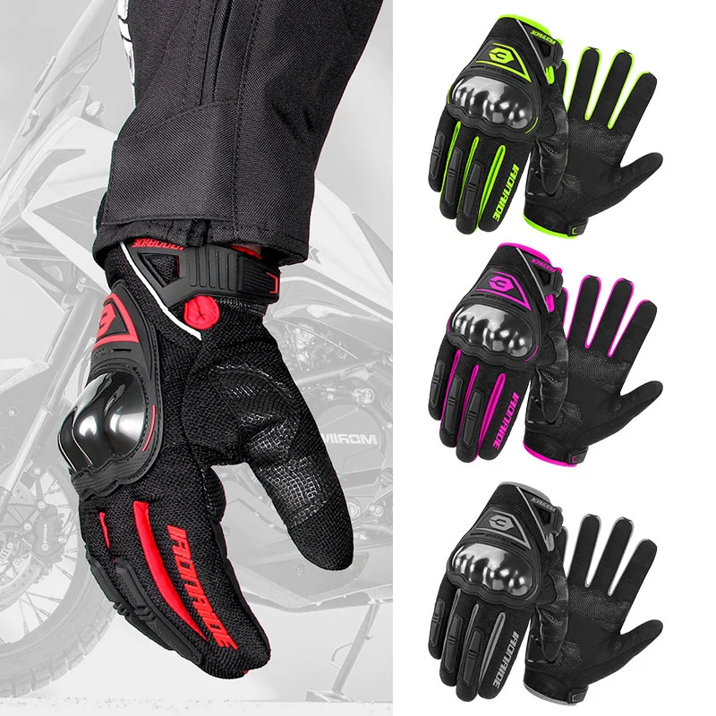 

Motorcycle Gloves Summer Touch Screen Breathable Powered Motorbike Racing Riding Bicycle Protective Gloves Men Cycl Gloves