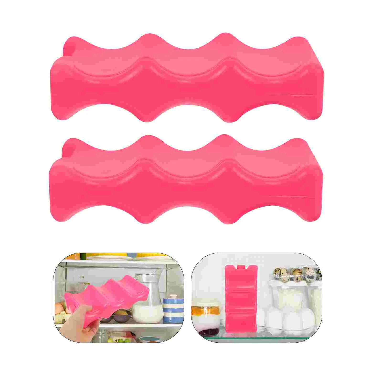 2 Pcs Refrigerated Ice Box Breast Milk Cooler Board Feeding Bottle Breastmilk Storage Rubber Reusable Container Baby