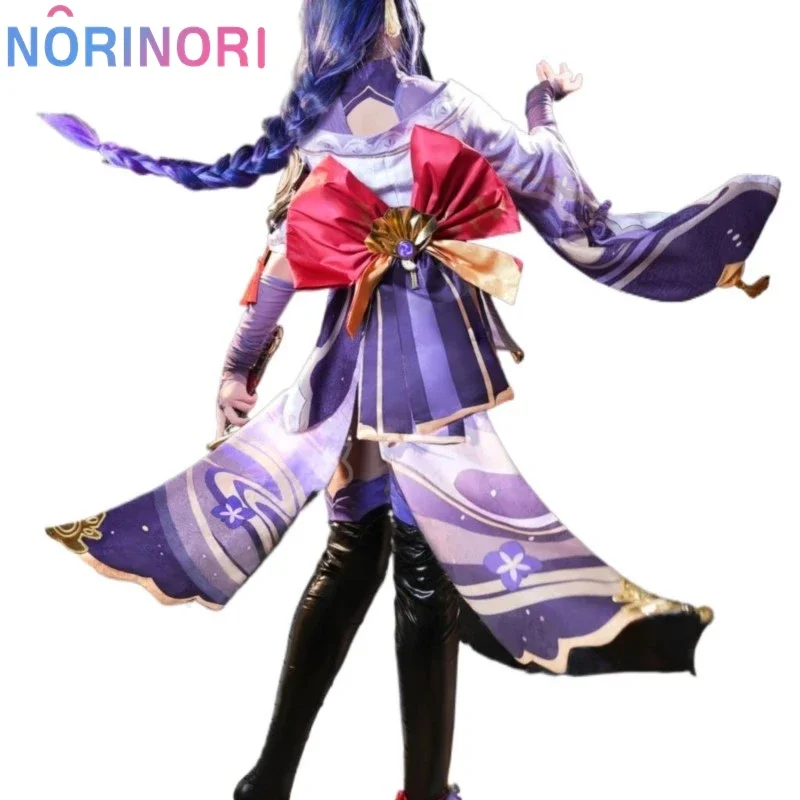 Cosplay Game Genshin Impact Raiden Shogun Cosplay Costume Baal Outfits Raiden Mei Full Set Dress Wig Headwear for Anime Expo