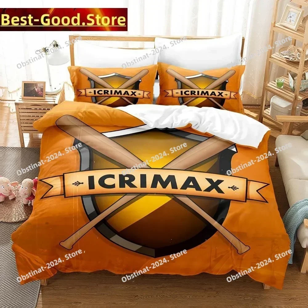 3D Print Fashion Logo Icrimax Bedding Set Boys Girls Twin Queen King Size Duvet Cover Pillowcase Bed boys Adult Bedroom
