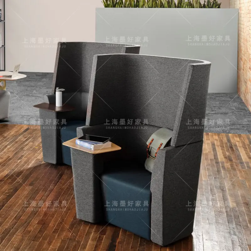 Super high sofa chair with table board leisure waiting area high backrest commercial office chair