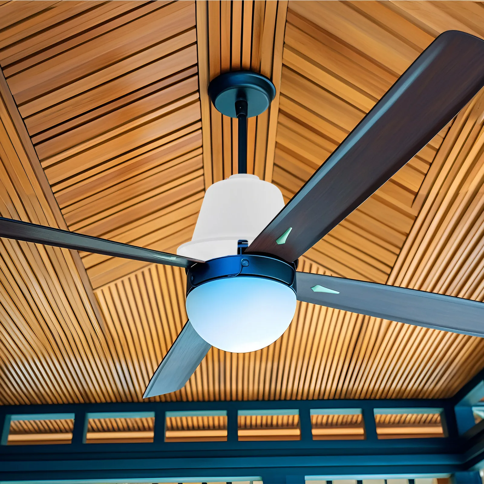 Ceiling Fan Bottom Canopy Plastic Sleek Design Easy Clean Dust Protection Fan Parts Kit Bottom Decoration