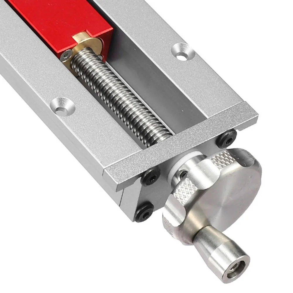 Quick Release Woodworking Tail Vise for Bench Table CNC Aluminum Construction 0-110 mm Travel Stainless Steel Guide Screw
