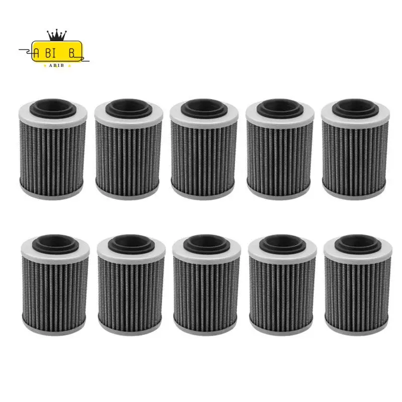 ABIB -10Pcs 420956123 Motorboat Oil Filter 420956124 For Ski-Doo Expedition LE SE 600 900 1200 Jet Ski 14-18 Can-Am ATV 17-19