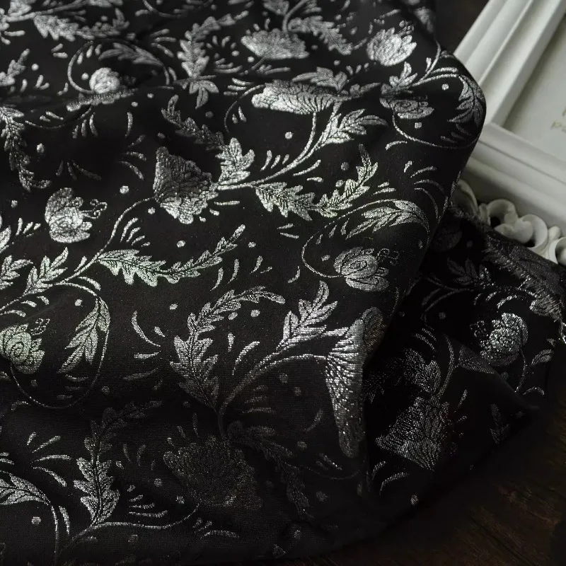 

Bright Line Jacquard Fabric for Clothing Dress Home Cushion Embroidery Designer Diy Sewing Material Cloth By The Meter