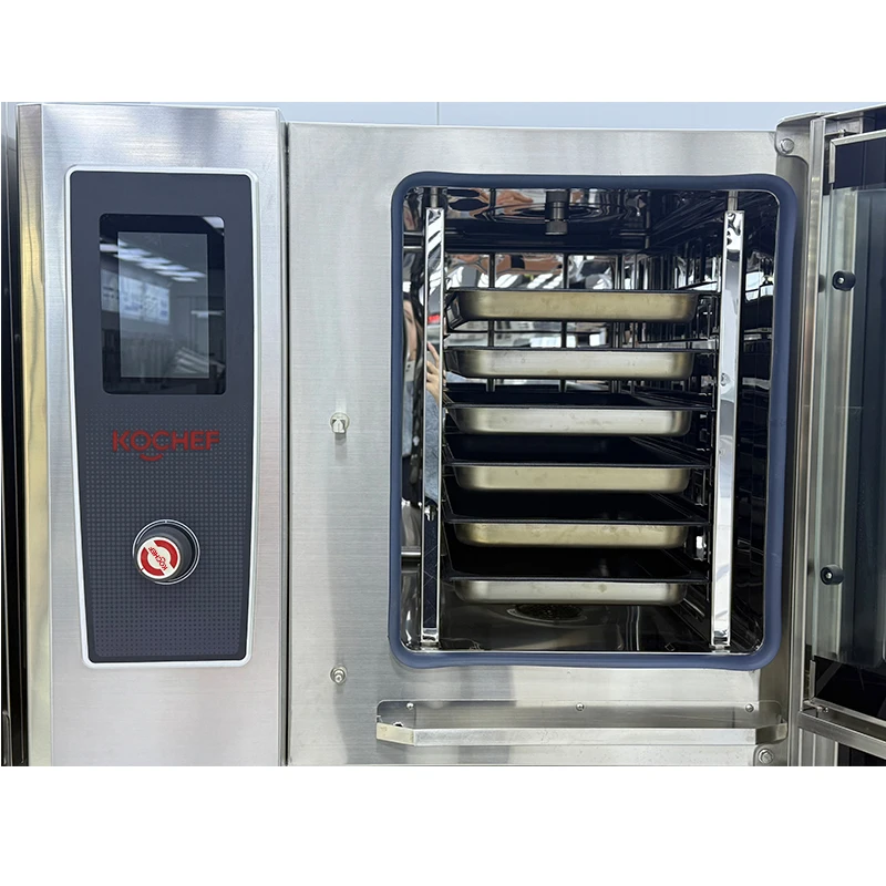 Oven Uap Listrik 6 Tingkat TLF dengan Layar Sentuh Universal dan Boiler untuk Memanggang Pizza di Toko Roti dan Restoran