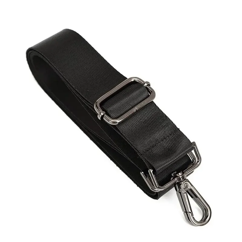 Modischer schwarzer Nylon-Umhängetaschengurt, verstellbarer, abnehmbarer Ersatzgürtel für Damen und Herren, Messenger-Taschen, Griff, Handtaschengürtel – Detail 9