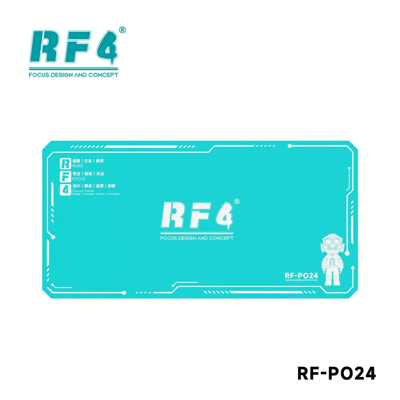RF4 mobile phone repair tool desktop silicone pad wear-resistant hot air gun soldering station repair heat insulation pad