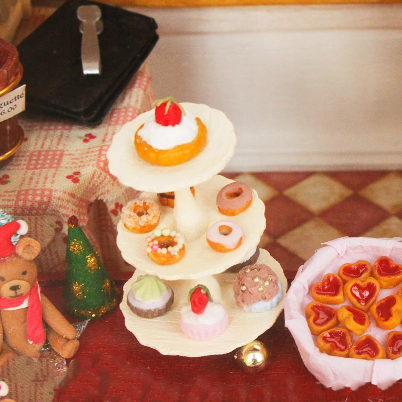 DIY Large Coffee House Wooden Dollhouse Miniature With Furniture Kit Doll Houses Assemble Toys for Children Christmas Gift Casa