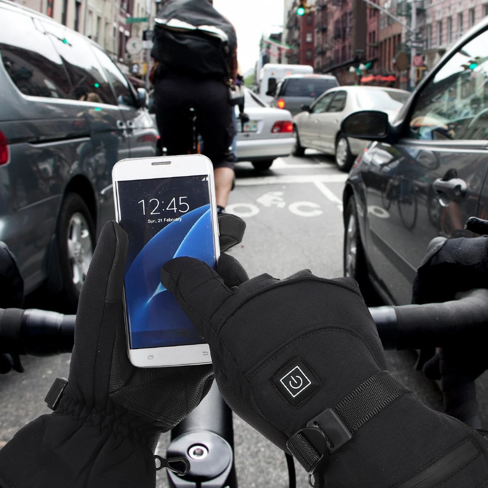 

1Pair Winter Warm-Keeping Touch Screen Gloves Thermal Cycling Cold Resistant Hiking Gloves Riding Thermal Glove