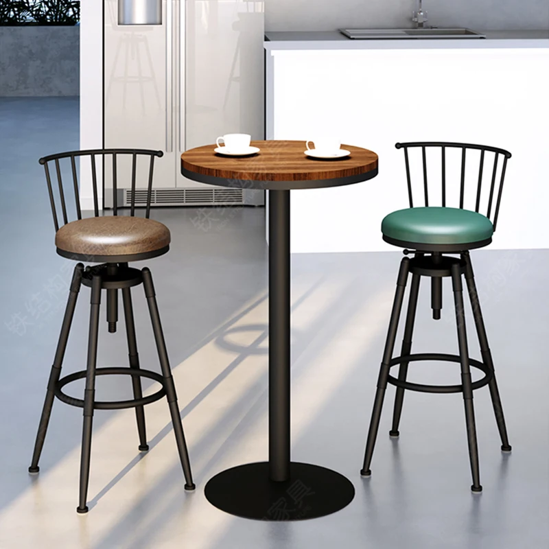 

Nordic Bar Chairs Adjustable Designer Restaurant Rotatable Durable Home