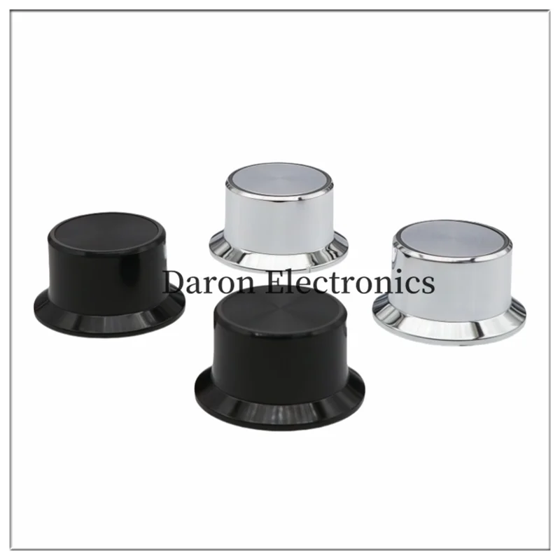 Plastic light-transmitting knob, 35*18.5mm, tooth hole /D hole, 6mm, speaker, horn, amplifier, volume adjustment cap