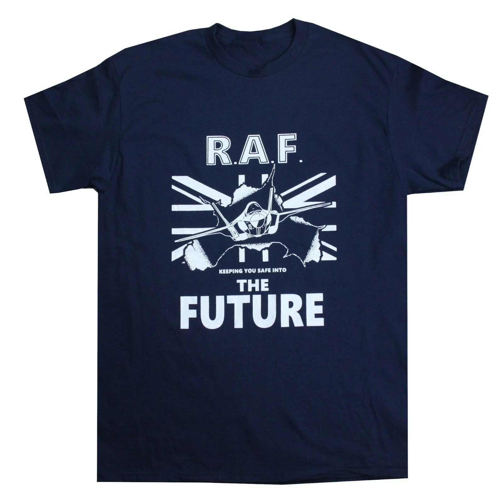 RAF Safe into the Future Exclusive Printed T-Shirt Military Forces Aviation tshirt Summer Cotton O-Neck Short Sleeve