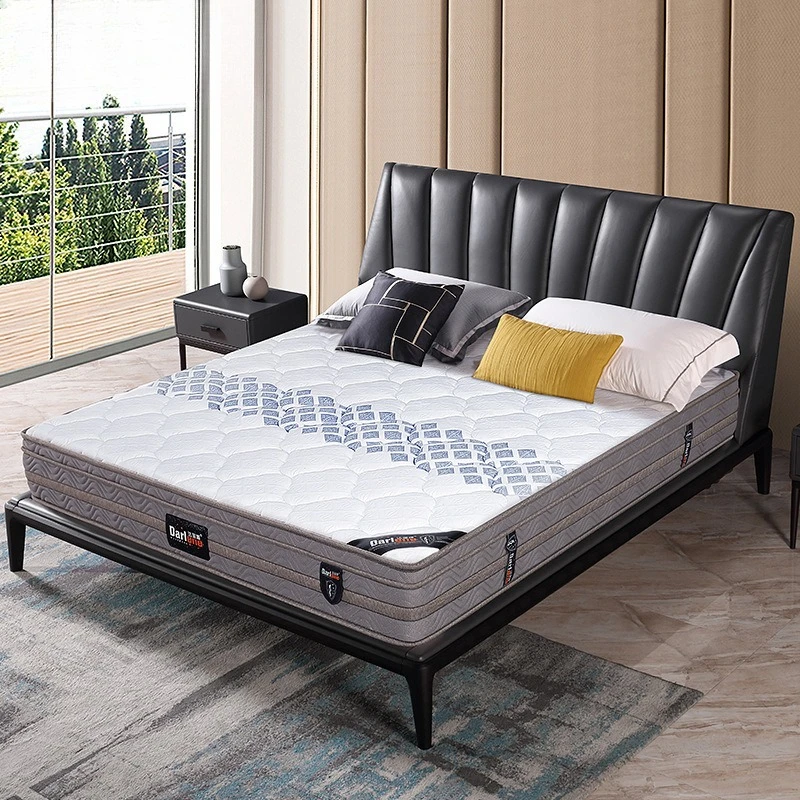 Latex Pocket Spring Mattress Silent Medium Firm Orthopedic Hybrid Coconut Coir Mattress for Master Bedroom Home